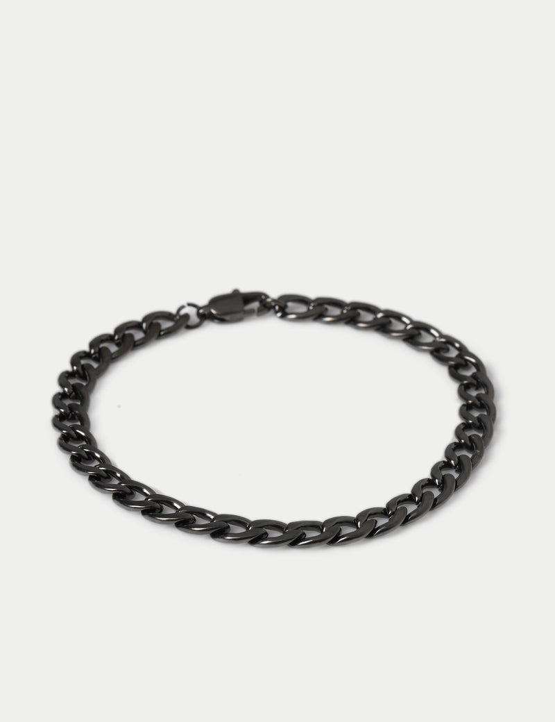 M&S gunmetal chain bracelet waterproof stainless steel, UK version