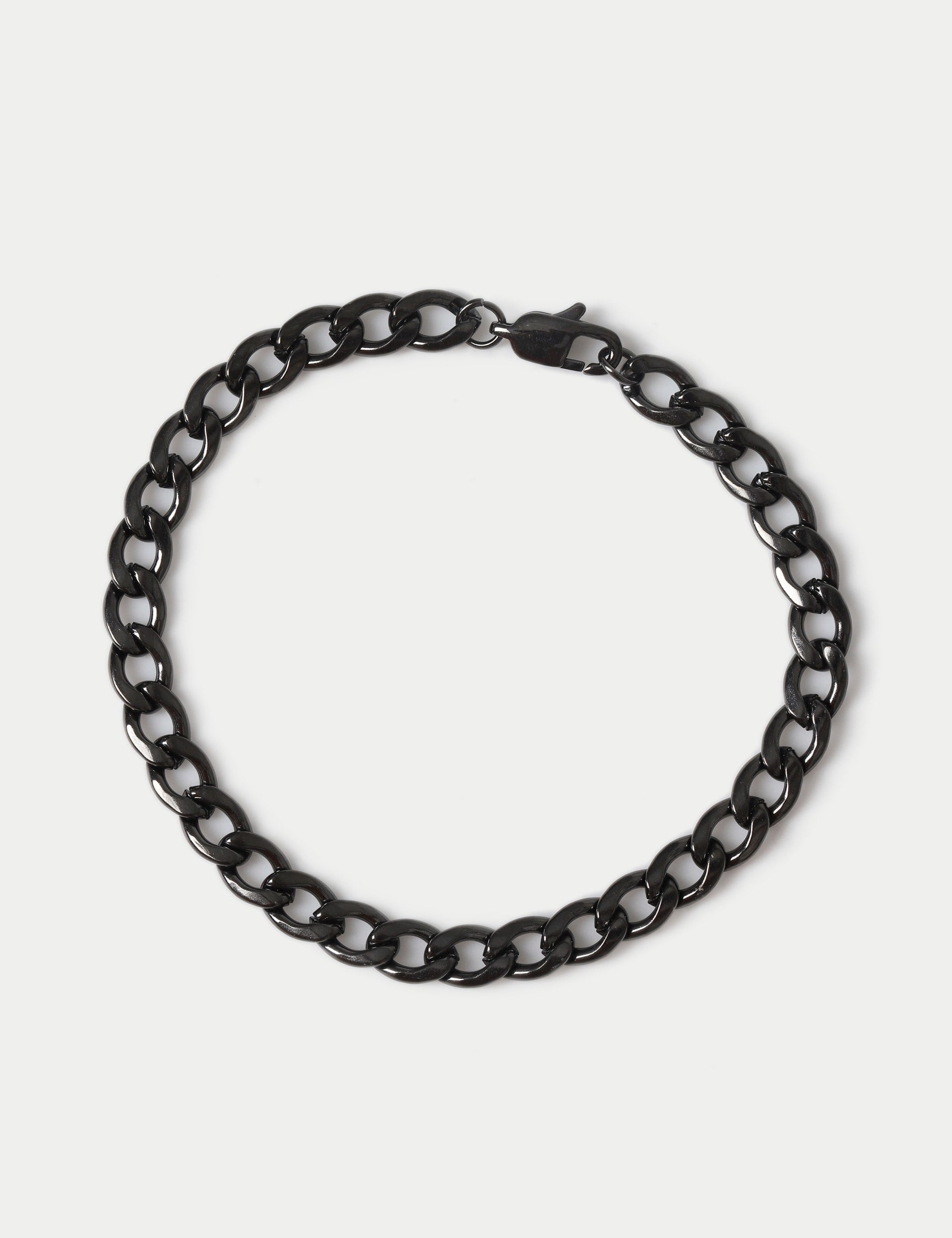 M&S gunmetal chain bracelet waterproof stainless steel, UK version