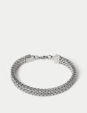 Stainless steel chunky chain bracelet silver tone, imported from the UK