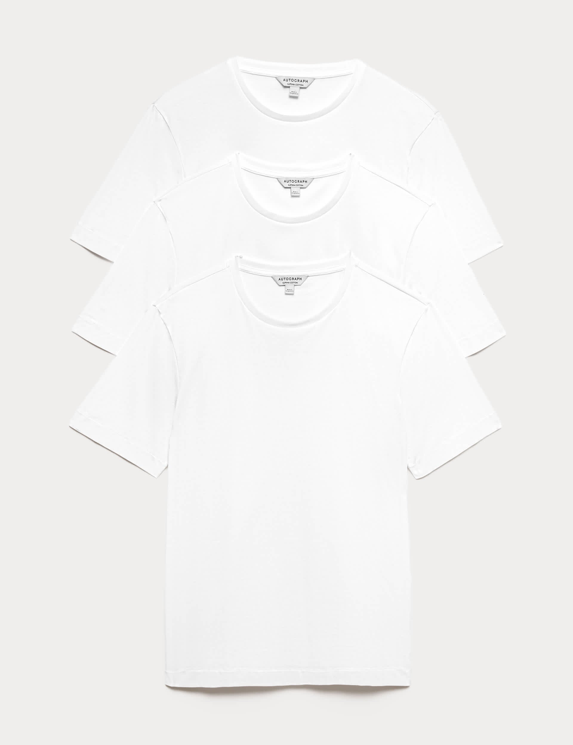 Autograph pure Supima cotton t-shirts 3 pack, imported from the UK