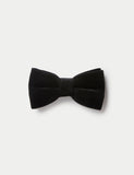 Jaeger velvet bow tie in cotton (British brand)