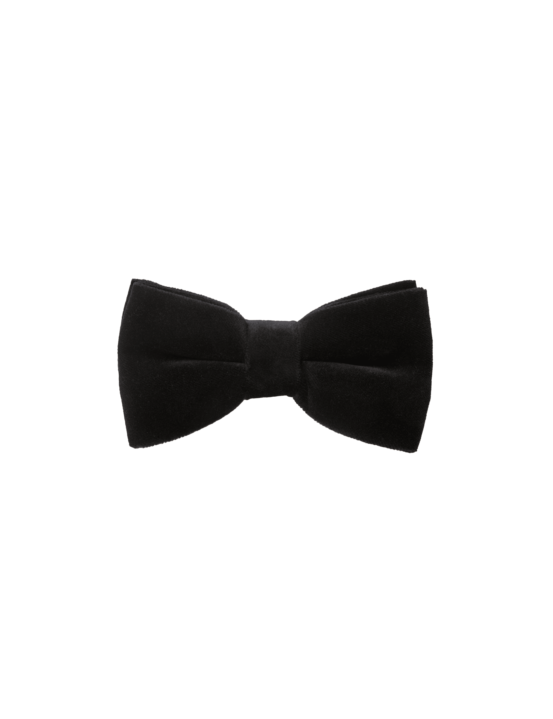 Jaeger velvet bow tie in cotton (British brand)