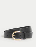 Jaeger leather belt grained gold buckle 110cm, imported from the UK