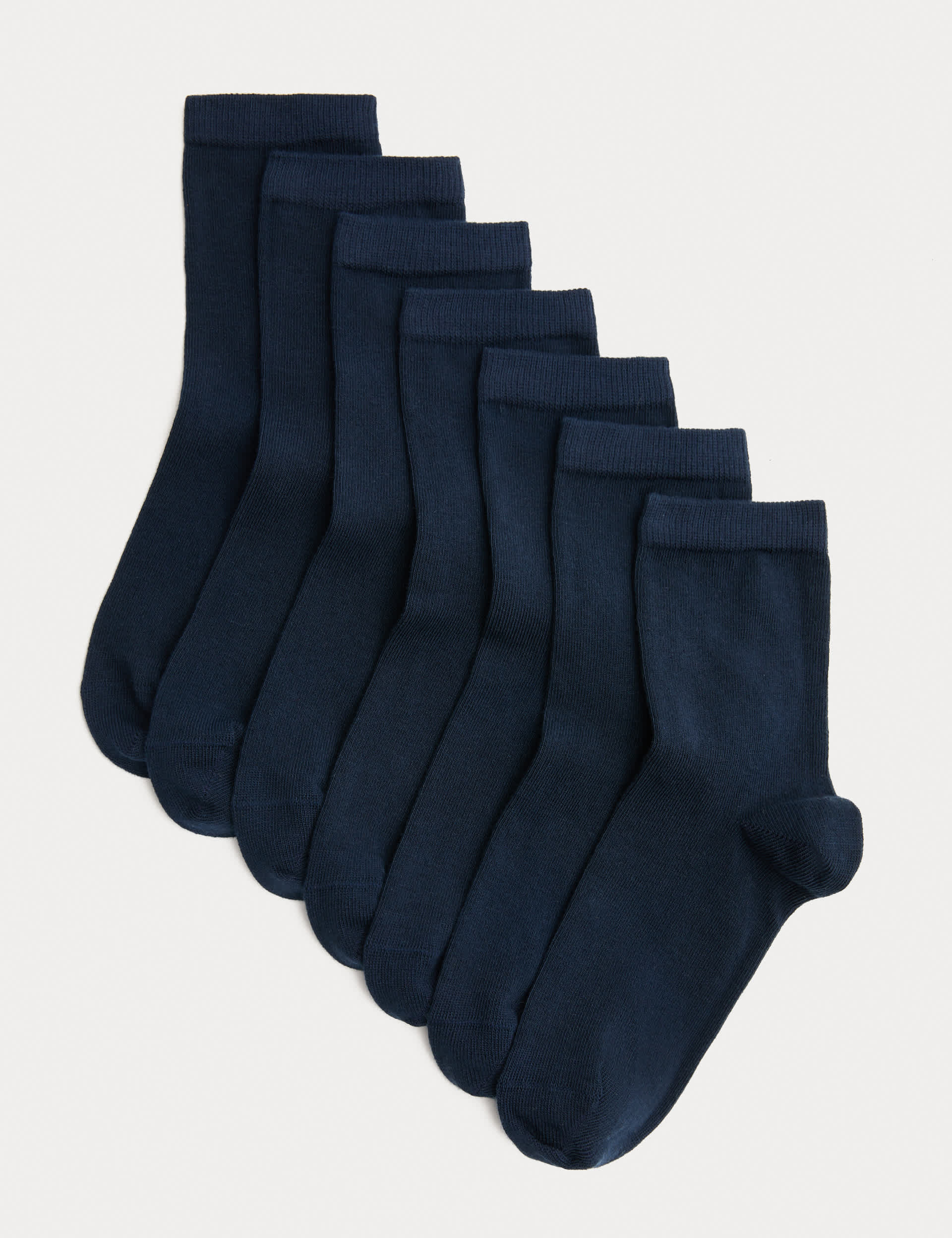 Children's ankle school socks 7 pack assorted sizes, imported from the UK