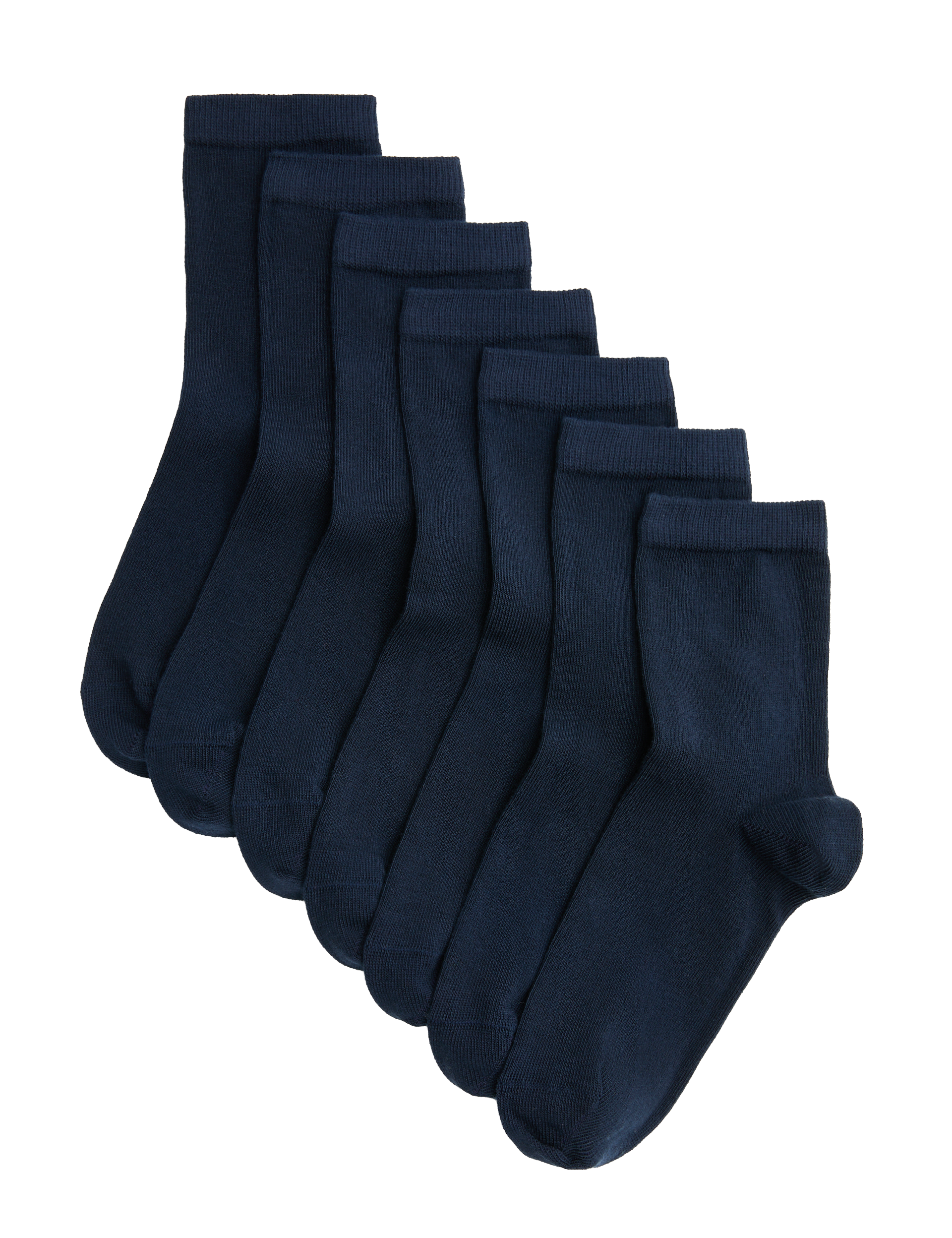 Children's ankle school socks 7 pack assorted sizes, imported from the UK