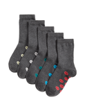 Happy Faces cotton rich school socks 5 pack, UK version