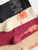 Cotton rich palm tree socks 4pk small to large (British brand)