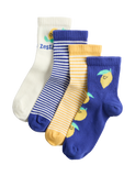 Cotton rich lemon socks 4 pack sizes 6 to 7, British brand