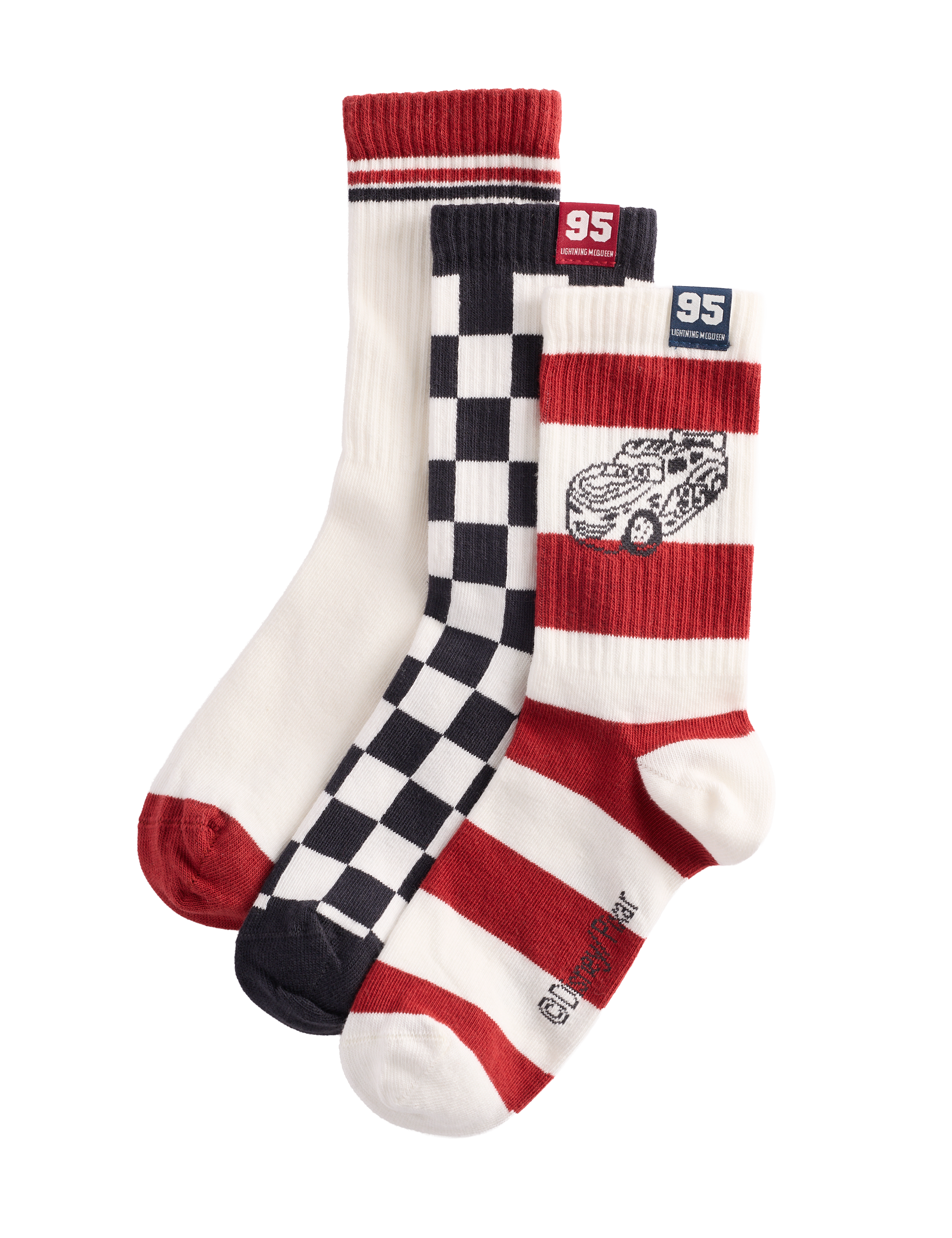 Disney Pixar Cars cotton rich socks 3 pack, UK version