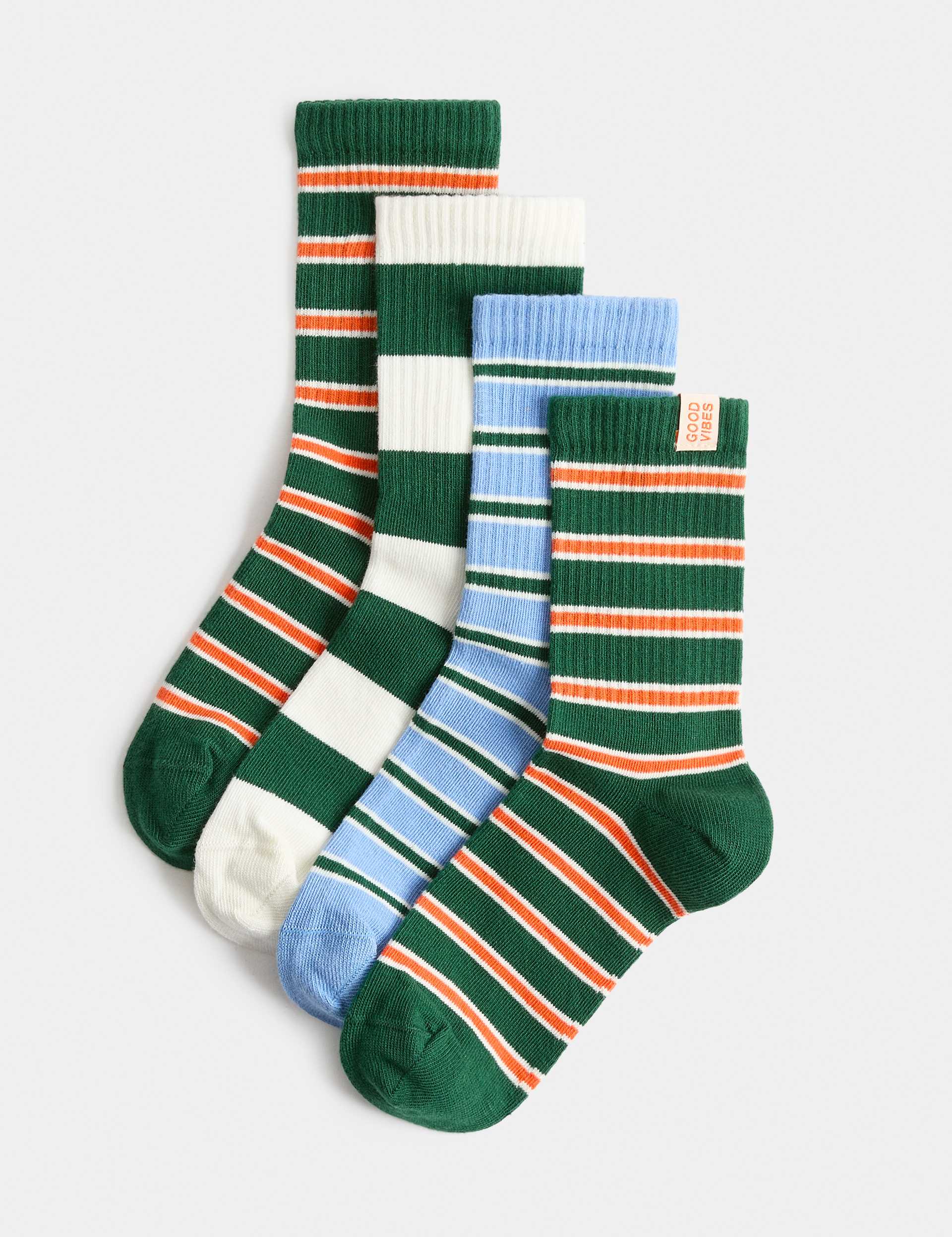Cotton rich sports socks 4 pack, imported from the UK