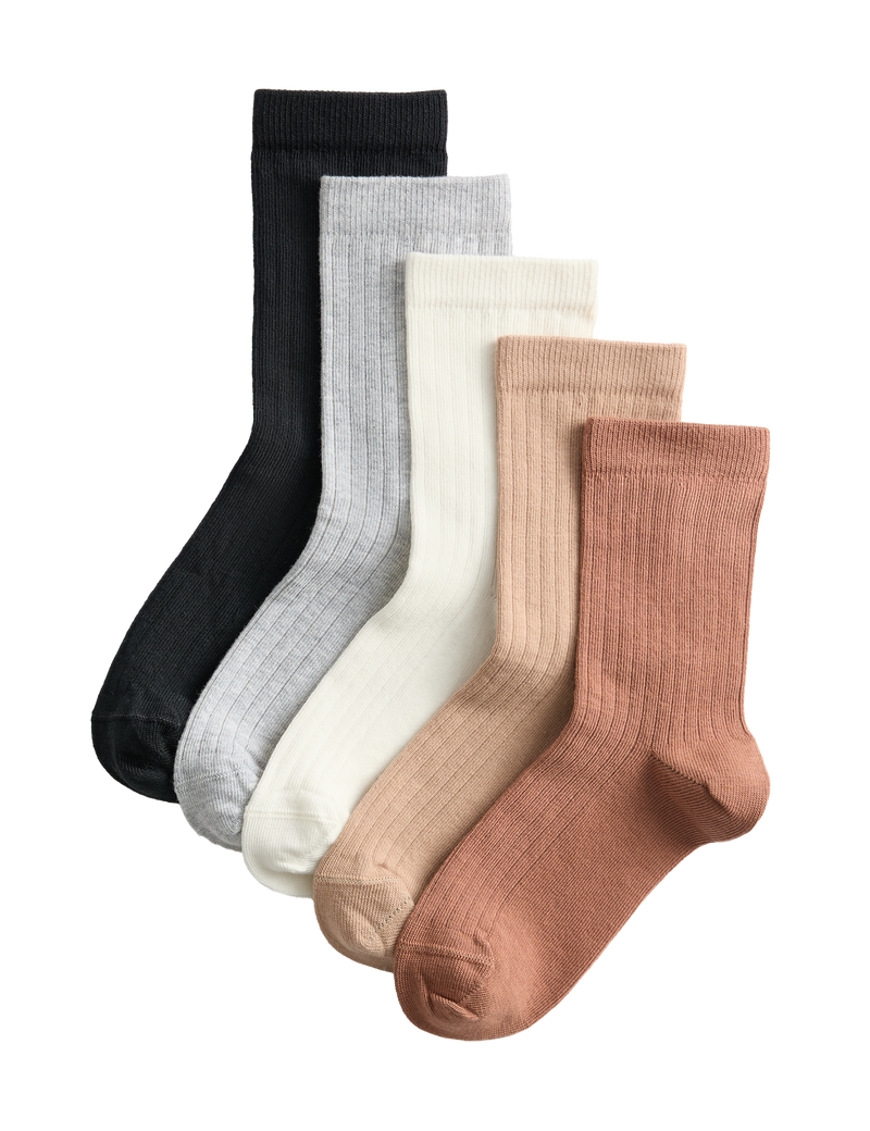 Cotton rich socks 5 pack size 6-7 (British brand)