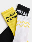 YoungMinds cotton-rich ribbed socks 3 pack, UK version