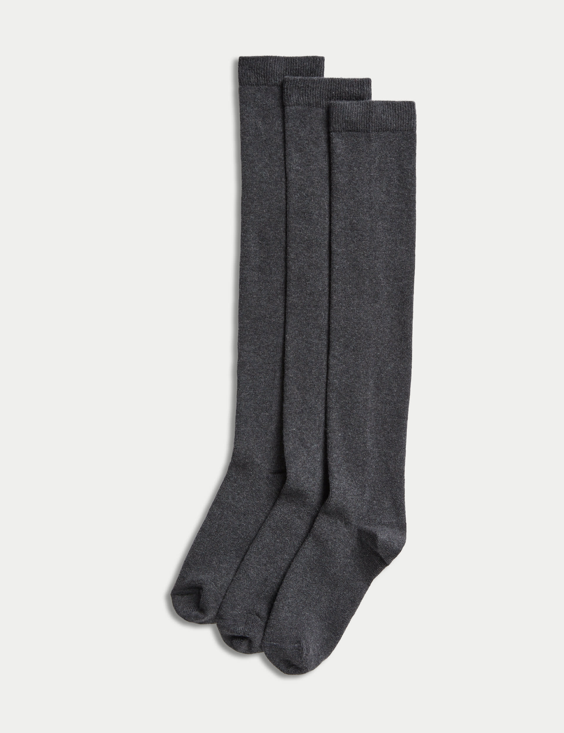 Cotton rich over the knee socks 3 pack (British brand)