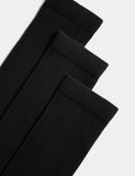 Cotton rich over the knee socks 3 pack (British brand)