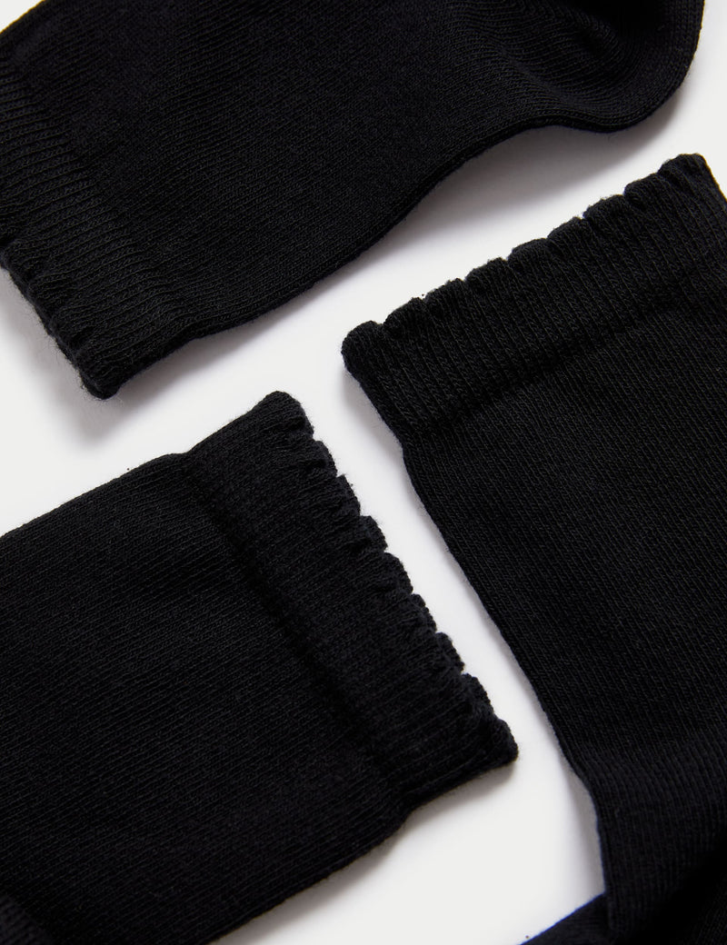 Short picot socks 5 pack for children, imported from the UK