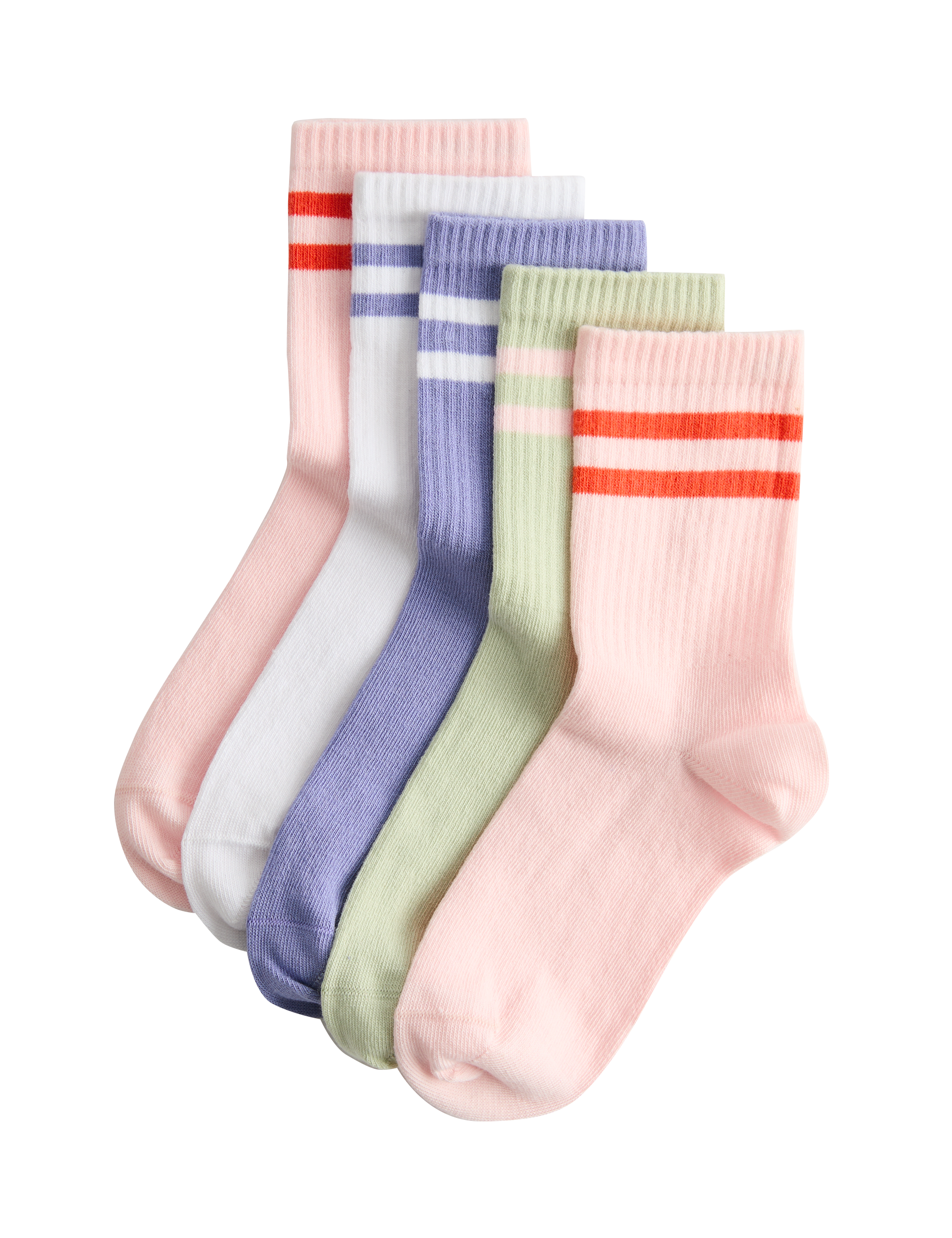 Cotton rich ankle socks 5 pack size 6-7, imported from the UK