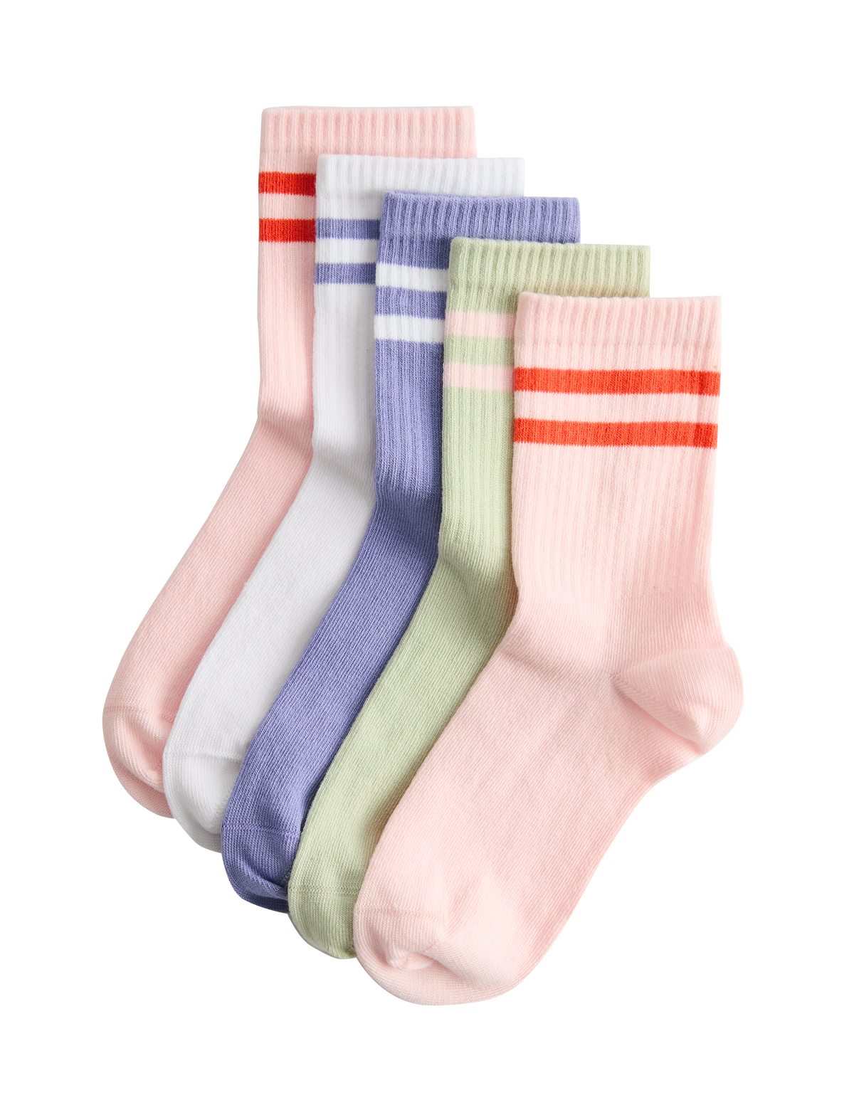 Cotton rich ankle socks 5 pack size 6-7, imported from the UK