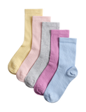Cotton rich ribbed socks 5 pack sizes 6-7, UK version