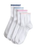 Striped cotton rich children's socks 4 pack sizes 6-7 - British product