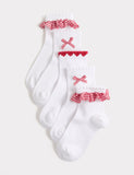 Cotton rich school socks 5 pack ankle high sizes 6-7 (British brand)