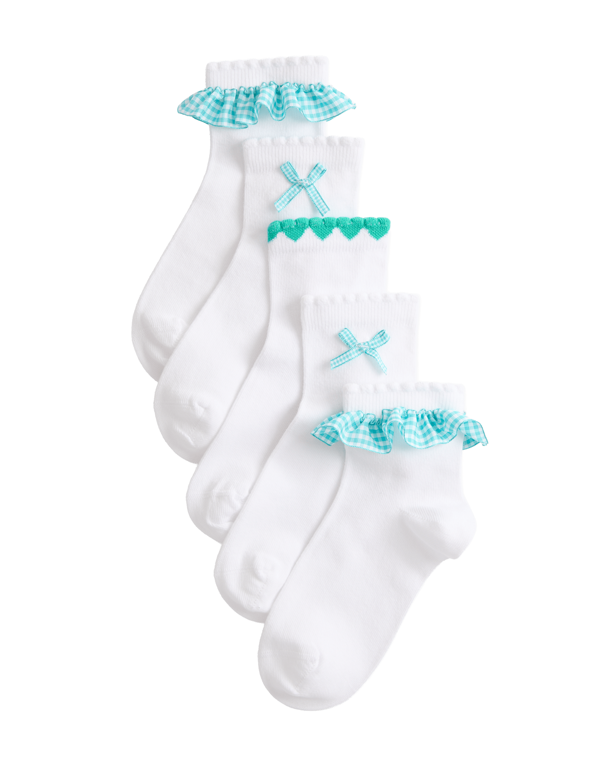 M&S 5 Pack Cotton Rich Socks (6 Small - 7 Large)