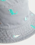 Kids embroidered bucket sun hat 1-10 yrs (British brand)