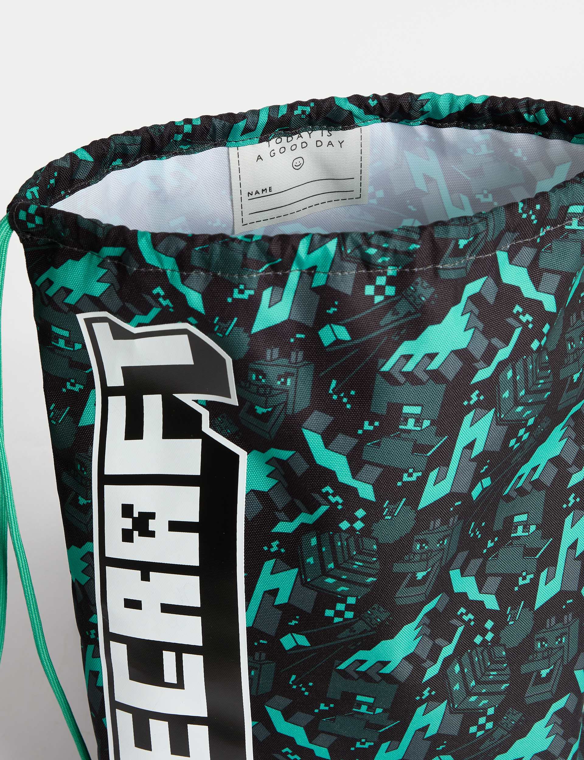 Minecraft drawstring bag 450mm x 340mm, imported from the UK