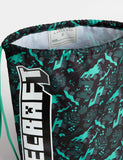 Minecraft drawstring bag 450mm x 340mm, imported from the UK