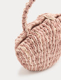 Children's shell-shaped straw bag, imported from the UK