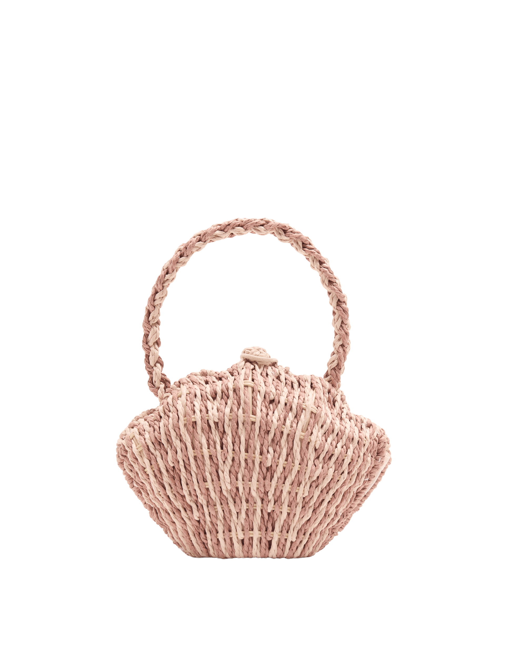 Children's shell-shaped straw bag, imported from the UK