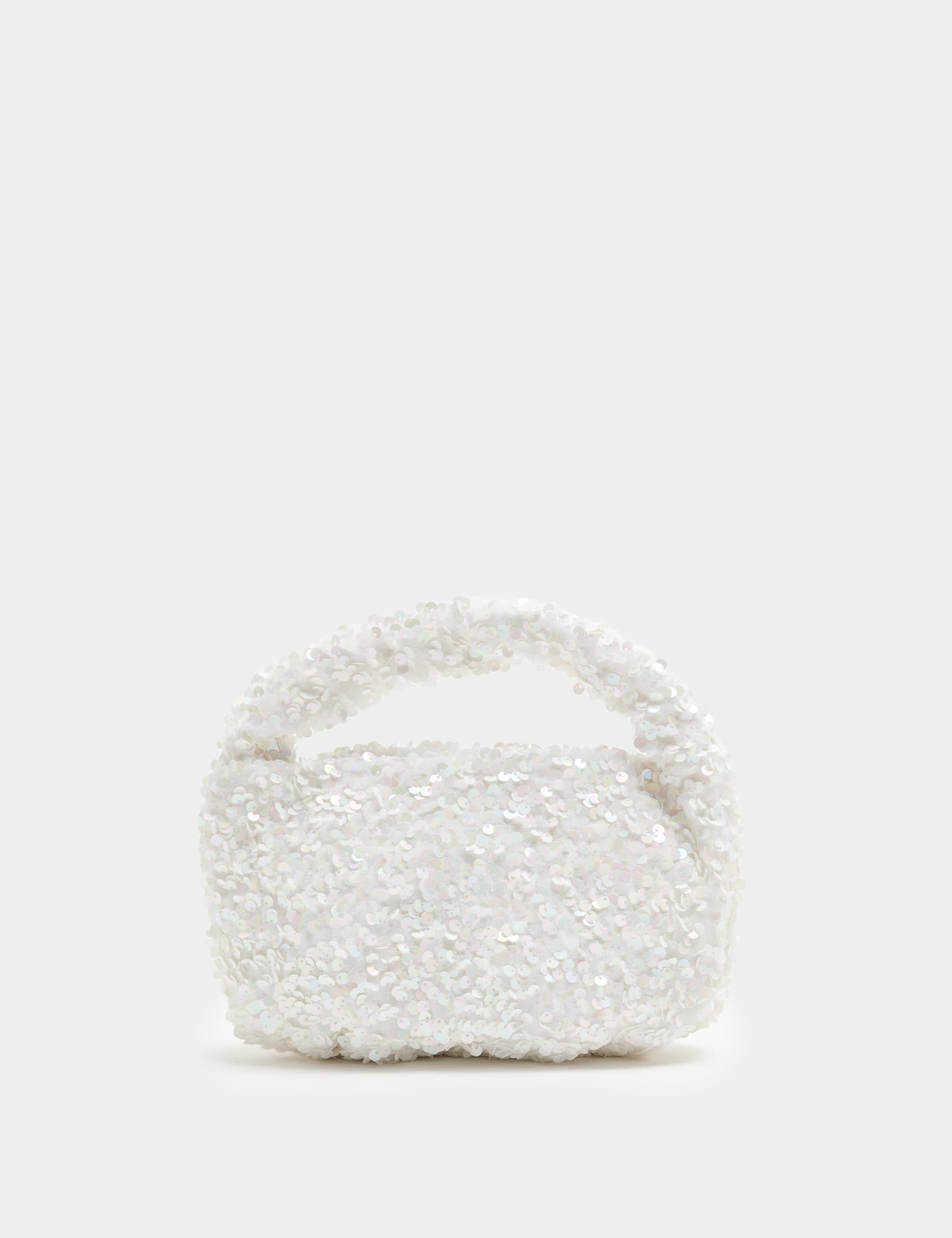 Sequin hand held bag for kids sparkly accessory UK version