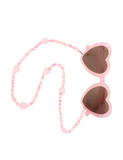 Kids heart-shaped sunglasses with chain size S-L UK version