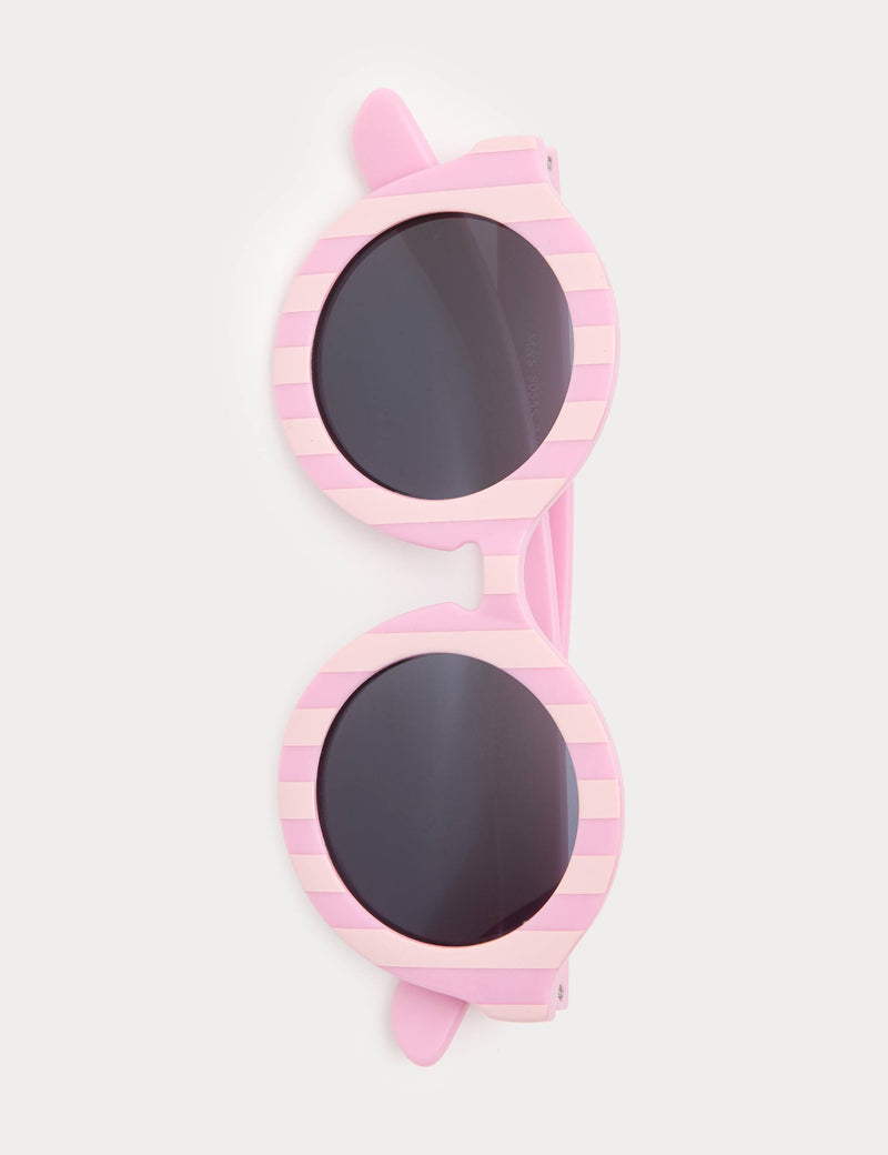 Kids' striped round sunglasses, UV protection - British product