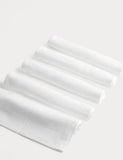 5 pack pure cotton muslin squares (British brand)