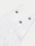 Cotton rich baby dribble bibs 5 pack (British brand)