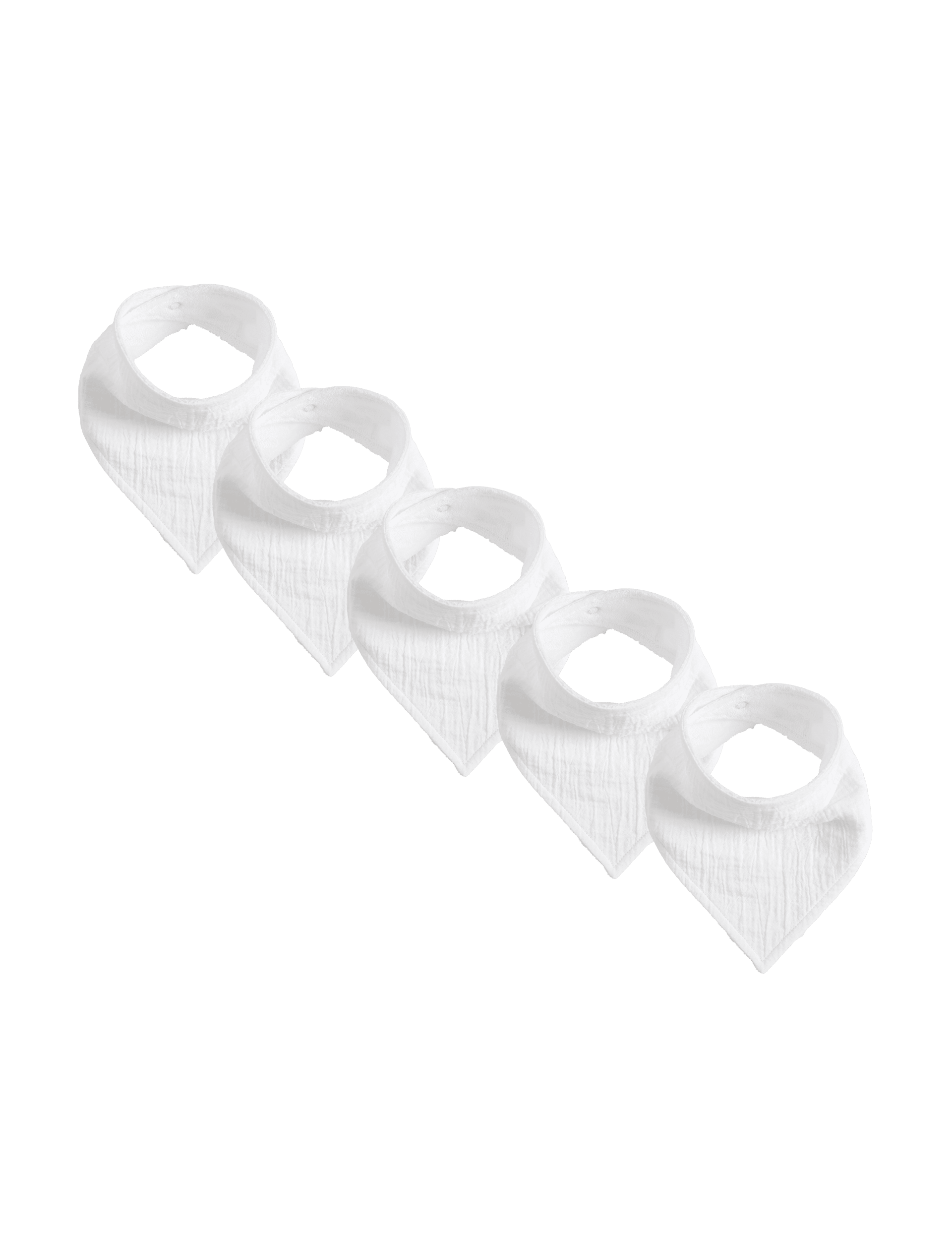 Cotton rich baby dribble bibs 5 pack (British brand)