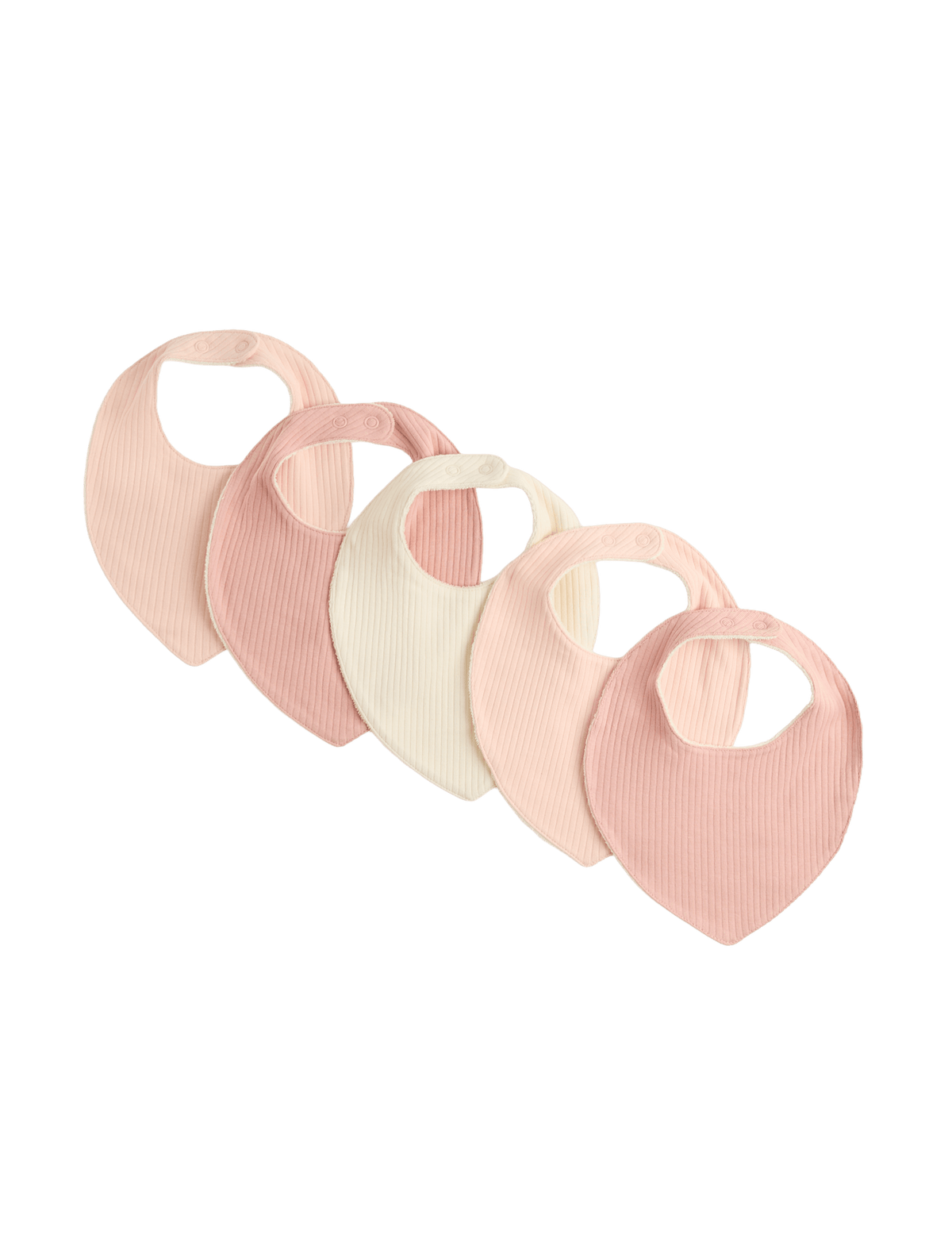 Cotton rich dribble bibs 5-pack (British brand)