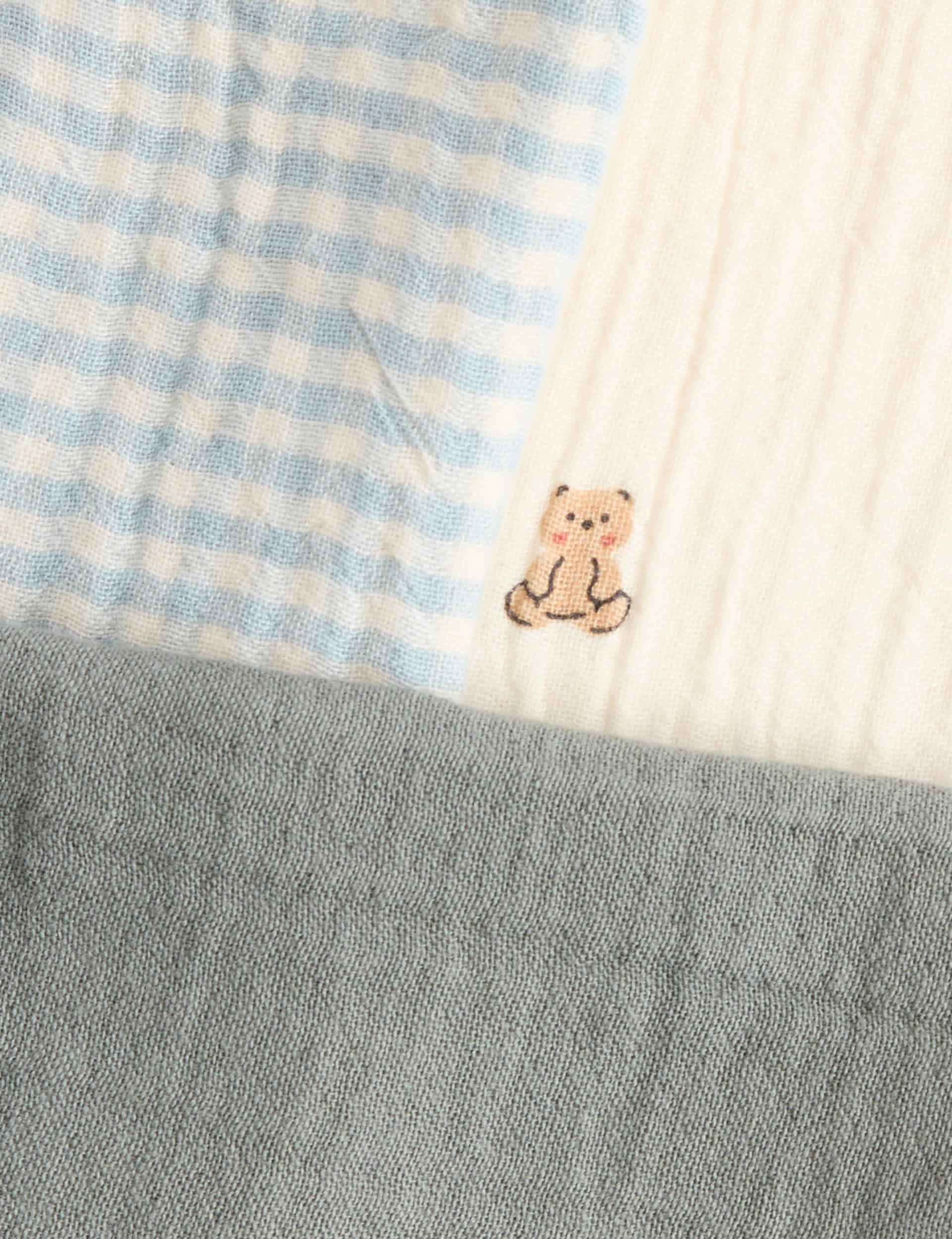 Cotton rich dribble bibs 3-pack - British product
