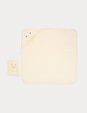 Duck towel and mitt set pure cotton baby hooded towel (British brand)