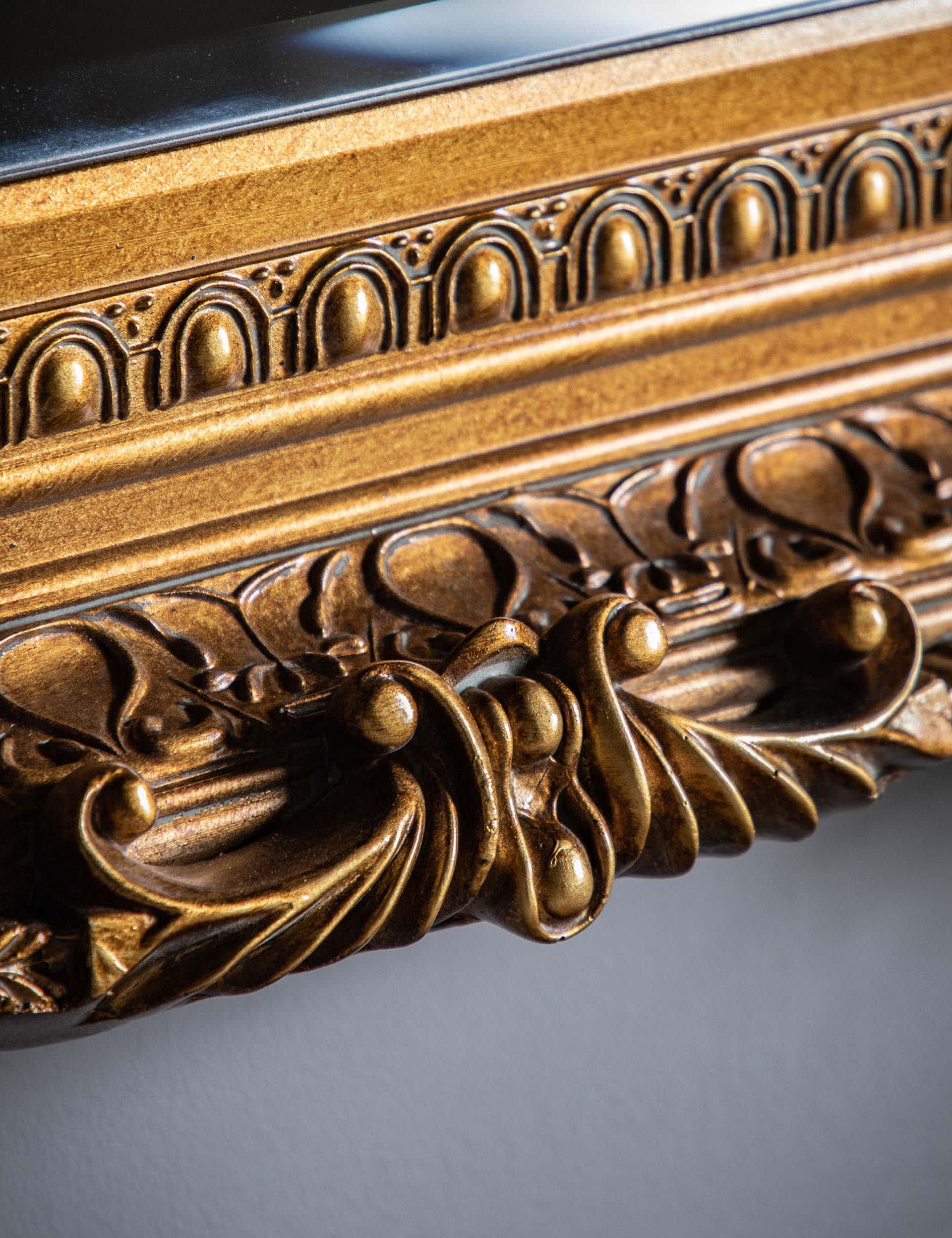 Gallery Direct Carved Louis extra large rectangular mirror (British brand)