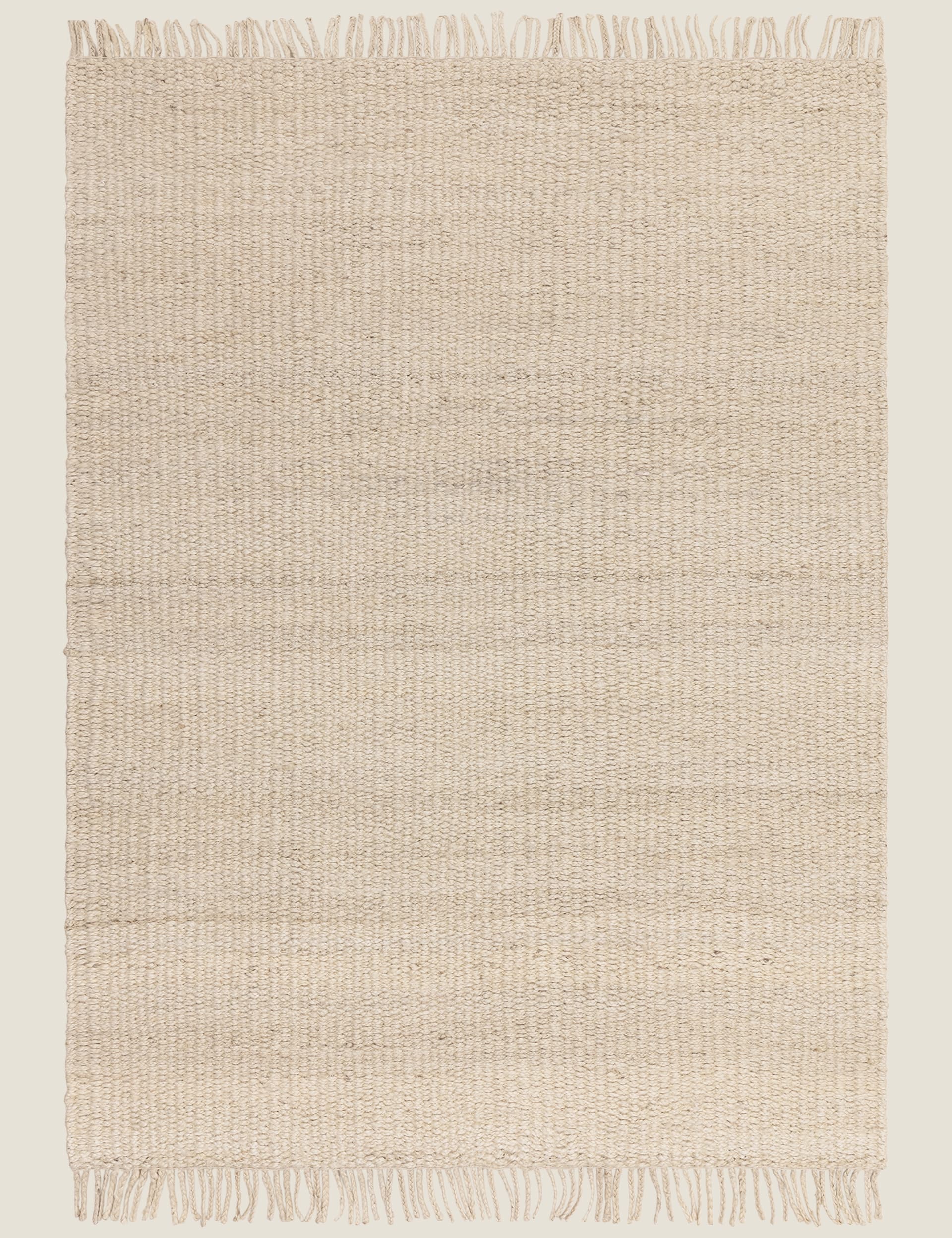 Asiatic Grove Sand Rug wool-rich flatweave rug, imported from the UK
