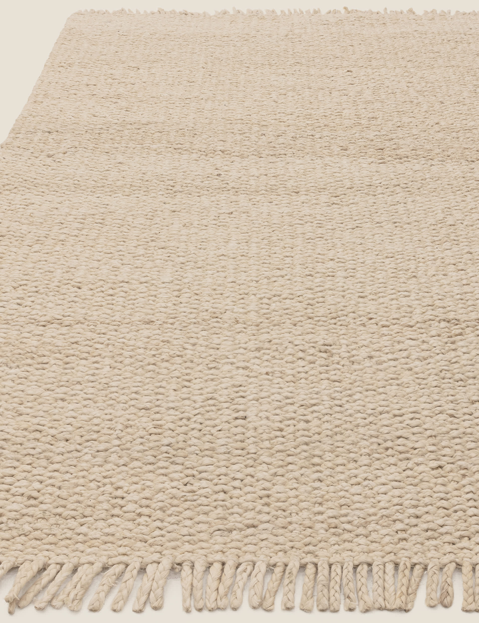 Asiatic Grove Sand Rug wool-rich flatweave rug, imported from the UK