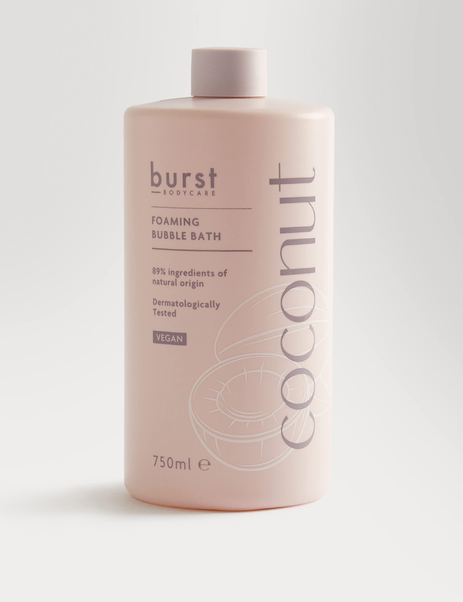 Burst Bodycare coconut bubble bath 750ml - British product