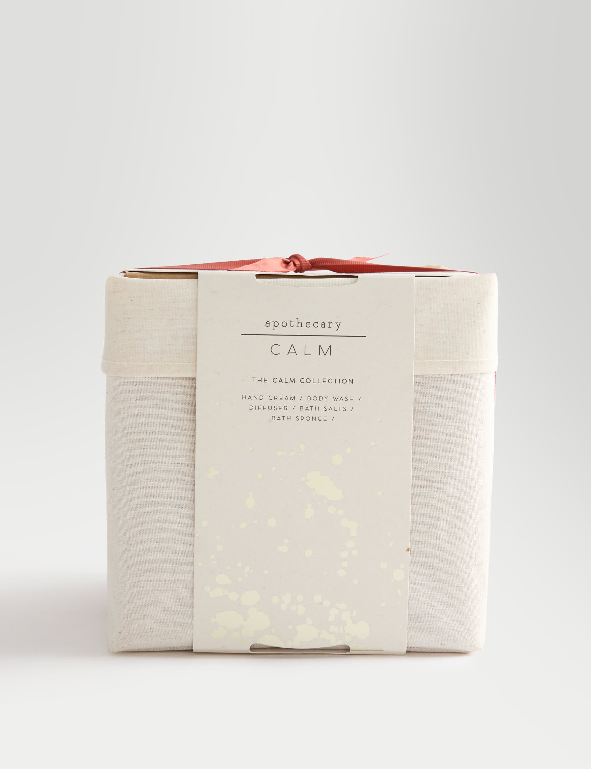 Calm Collection bath and body gift set with lavender and sweet orange scents (British brand)