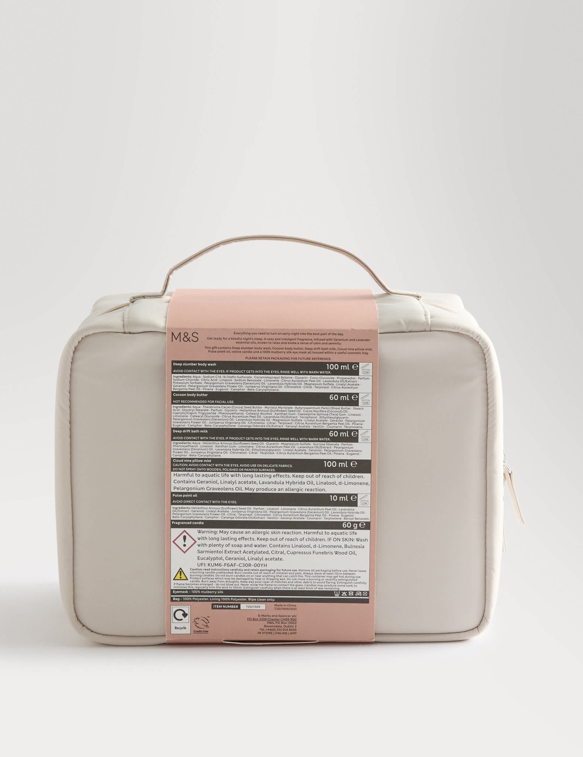 Sleep Night In Kit bath and body set (British brand)