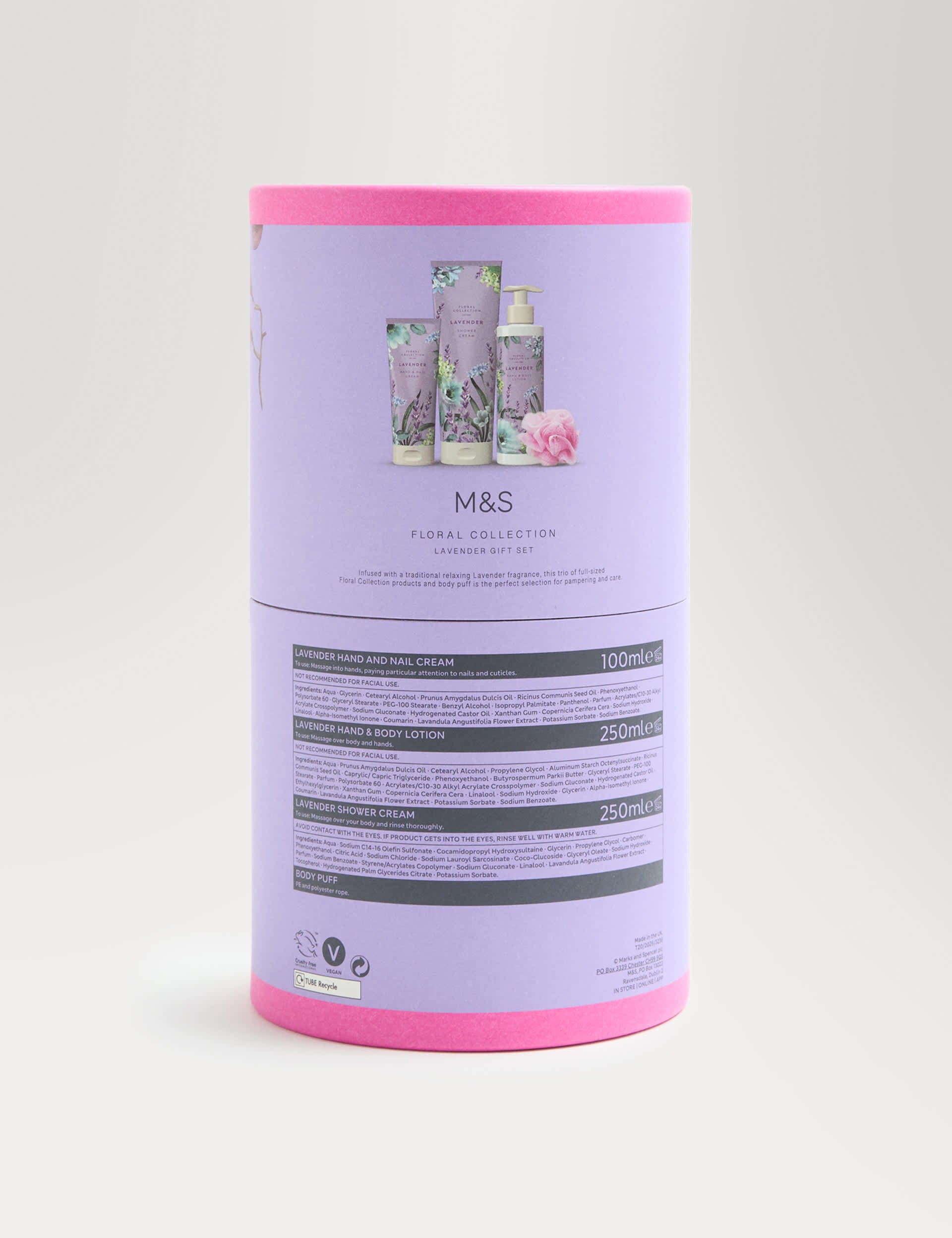 Floral Collection lavender gift set - British product