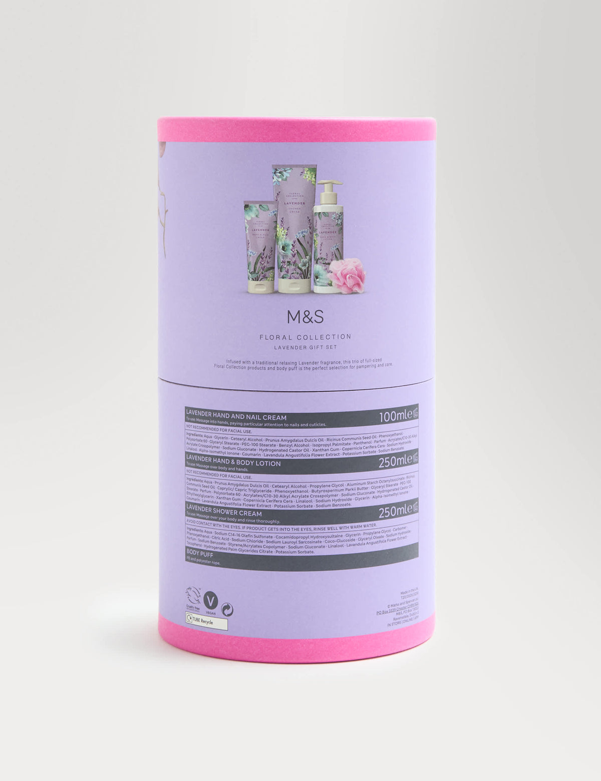 Floral Collection lavender gift set - British product
