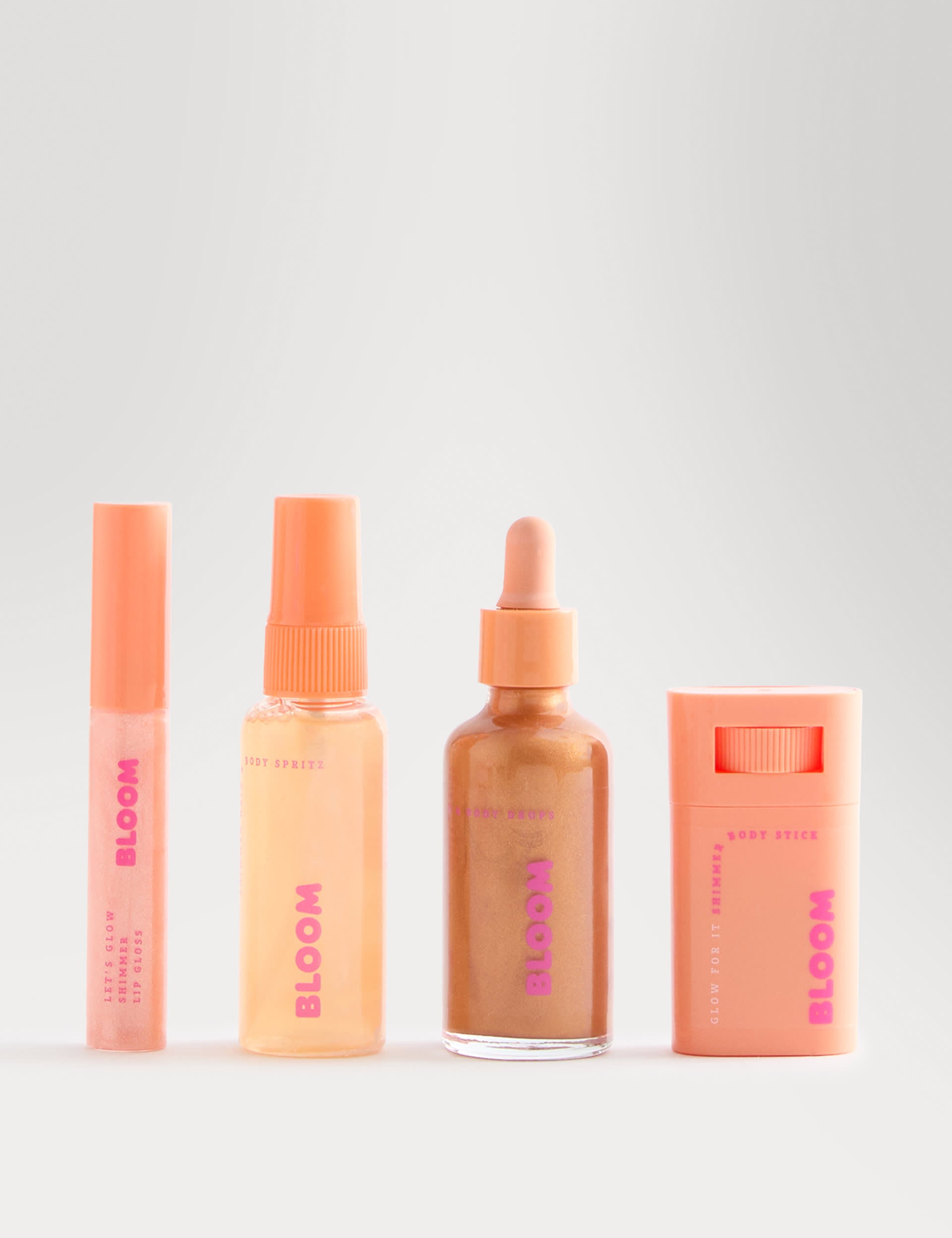 Bloom Body Shimmer Set 4-Piece (British brand)