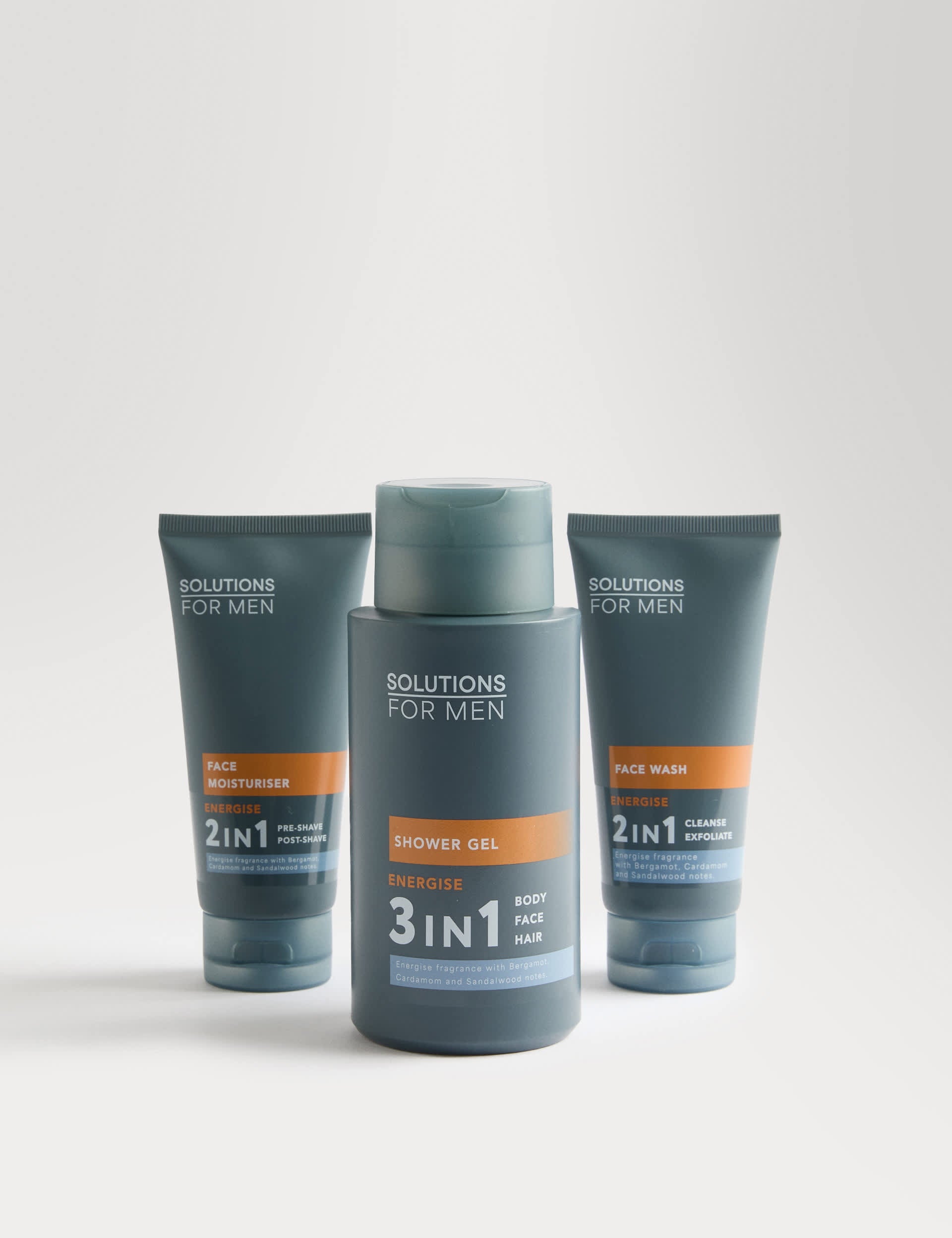Solutions Energise men's grooming gift set - British product
