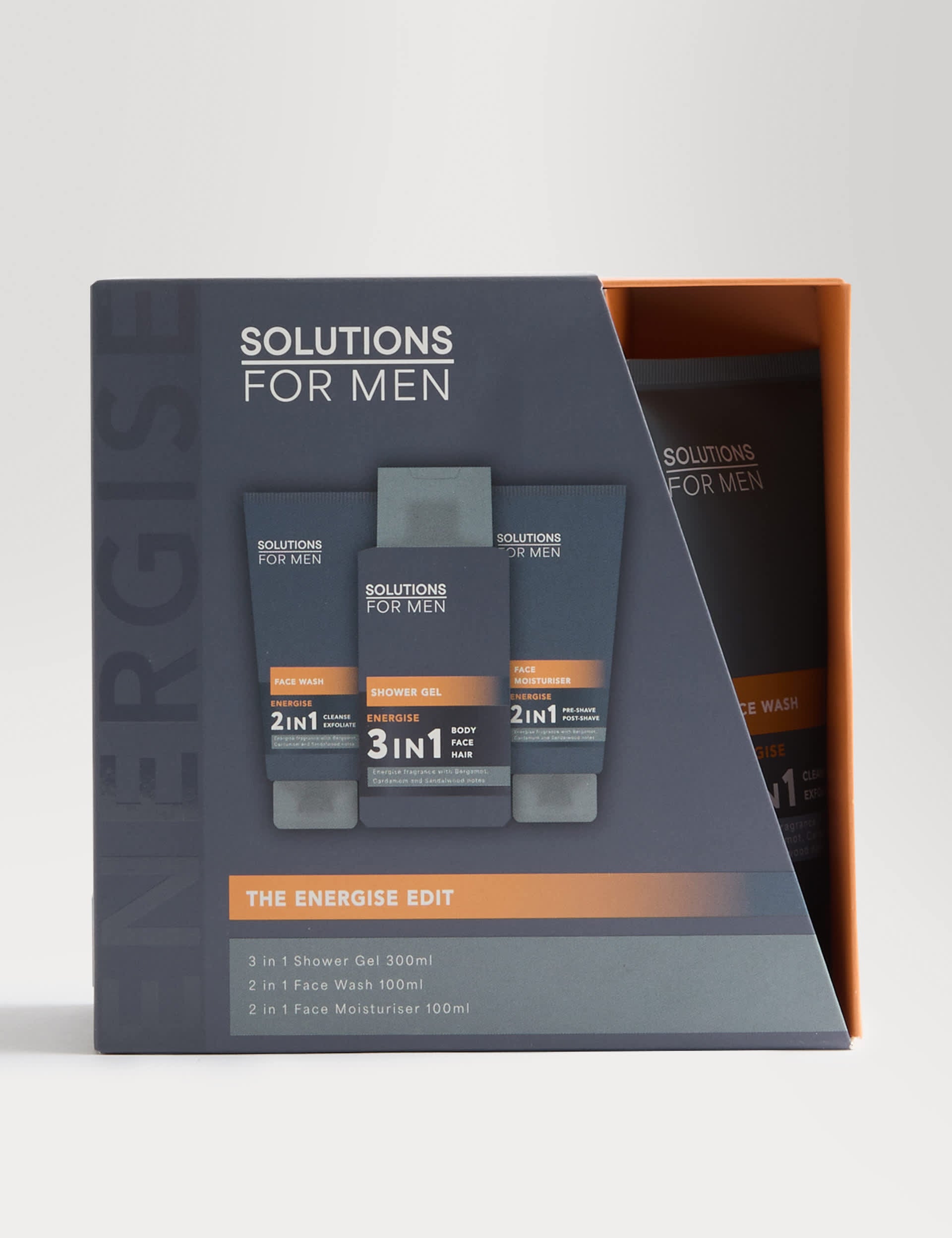 Solutions Energise men's grooming gift set - British product